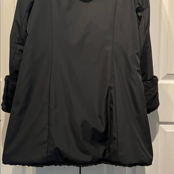 Guillaume Black Hooded Faux Fur Lined Coat Size L - Picture 11 of 15